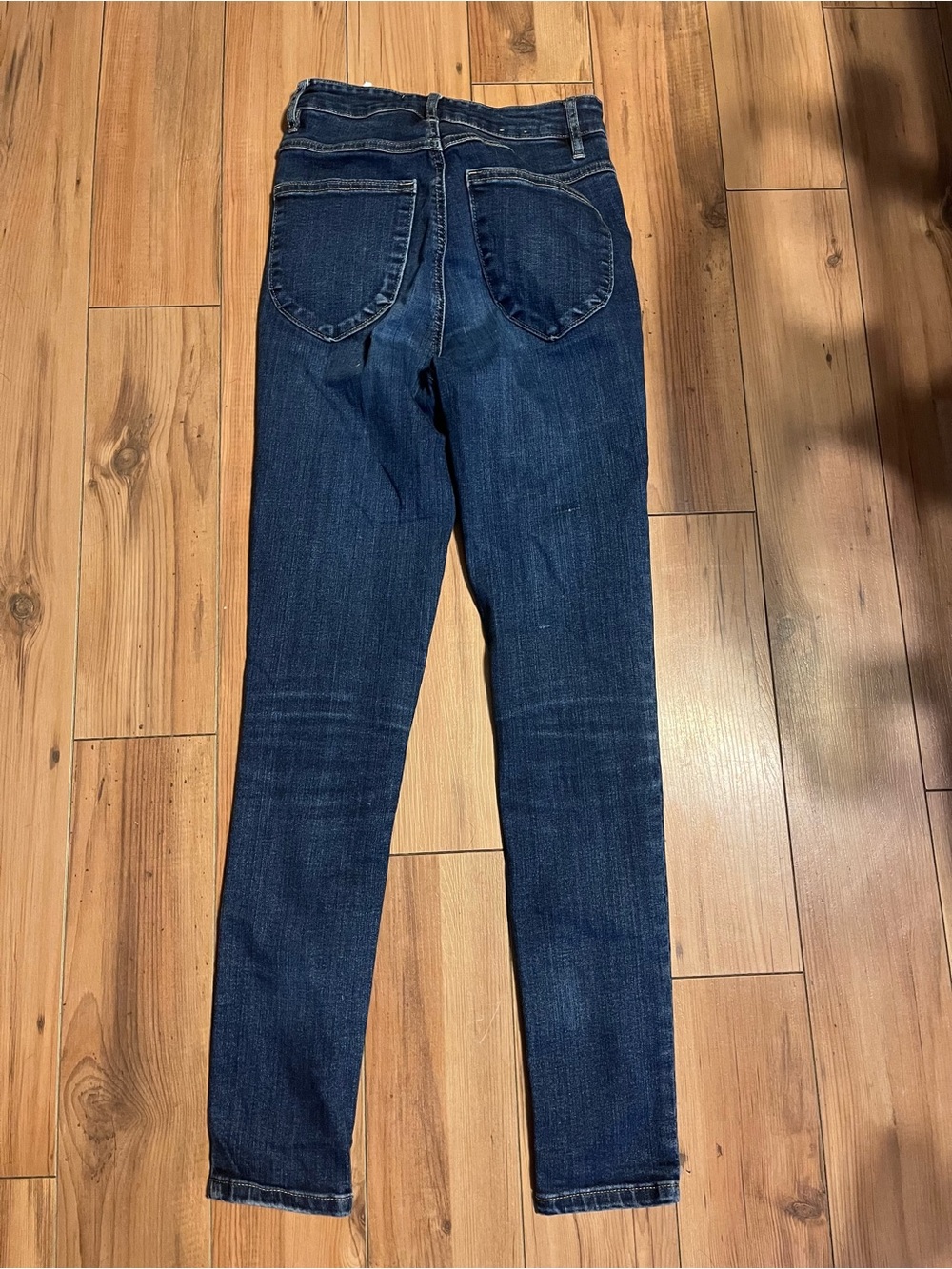 Garage Women's Skinny Jeans - Dark Blue Wash - Picture 2 of 5
